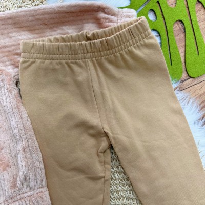  Conj. Jaqueta de Pelinho com Laço e Calça Legging - Areia